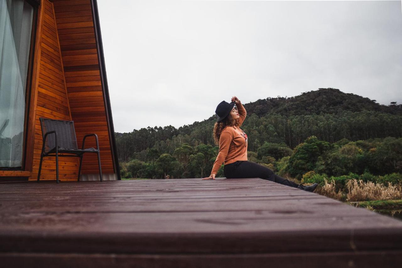 Chale Romantico Com Banheira De Hidromassagem E Lareira Bom Retiro  Exterior photo